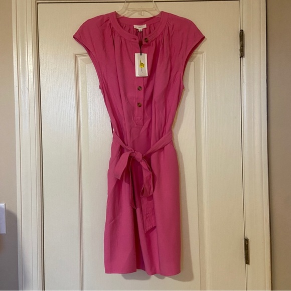 A loves A Pink Button-Down Dress - Picture 1 of 11